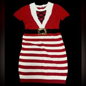 Mrs Clause Christmas Sweater Dress